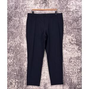 Lafayette 148 Pants 14 Womens Mercer Fit Blue Tech Fabric
